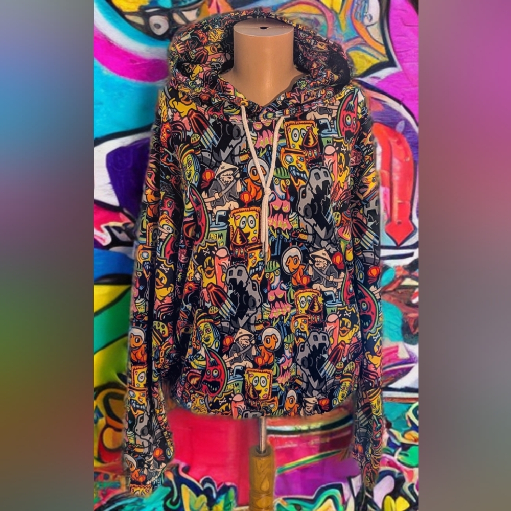 Stereotypical Stereotype Show, Custom Hoodie, Men's Large, Multicolor